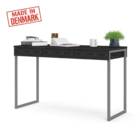 שולחן כתיבה עם מגירות ורגלי ברזל תוצרת דנמרק  דגם ענת-שחור