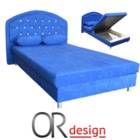 מיטה ברוחב וחצי כולל ראש מיטה מרופד וארגז מצעים OR Design דגם דניאל + מתנה